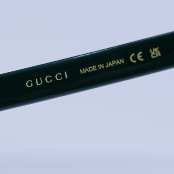 Gucci GG0927O 005 Eyeglasses Transparent Green 49mm Square Frame - Picture 8 of 12